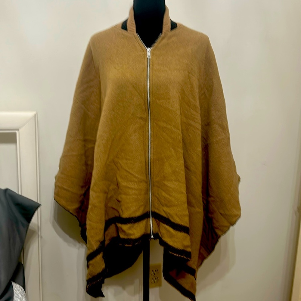 NEW rag & bone Varsity Zip Poncho